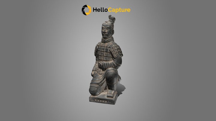 Statue Chinoise Accroupie (leo) 3D Model