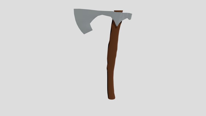 Low-Poly Ax 3D Model