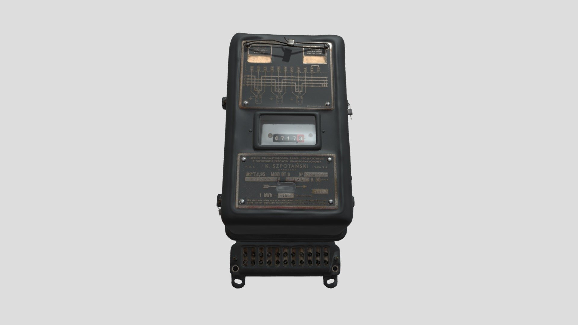 Alternating current power meter, K. Szpotański