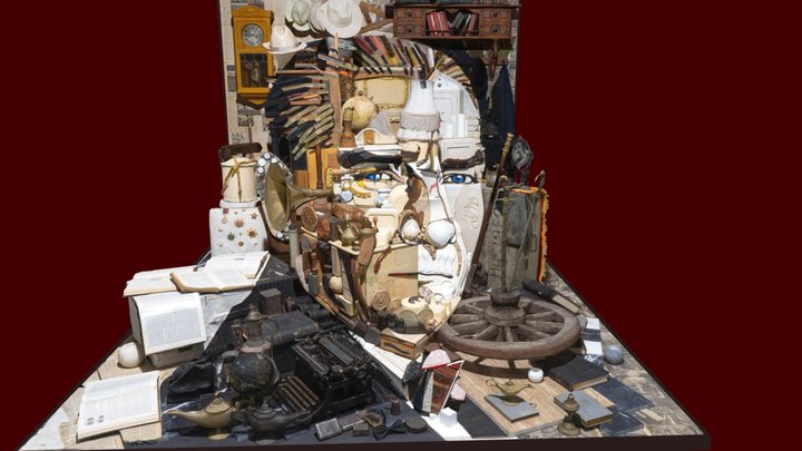 Mustafa Kemal Atatürk – 3D Model, Anamorphosis 3D Model