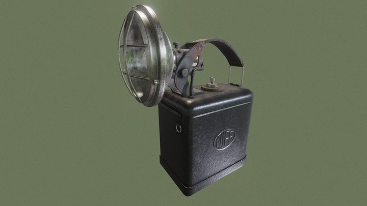 Game Ready Asset - Nife Handlamp 3D Model