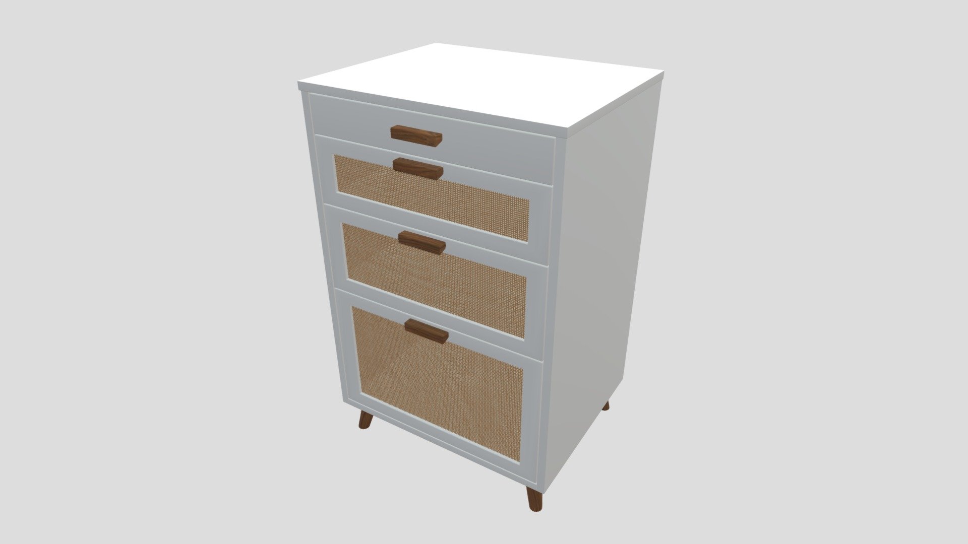 1C Boho style dresser with varnished top
