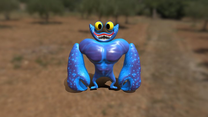 Huggy Wuggy Crab 3D Model