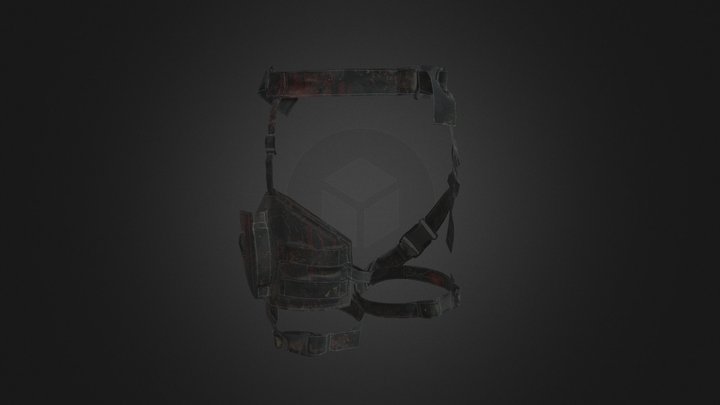 Belt with Holster 3D Model