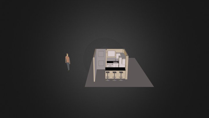 Makadi type 4 Small Kitchen Area 3D Model