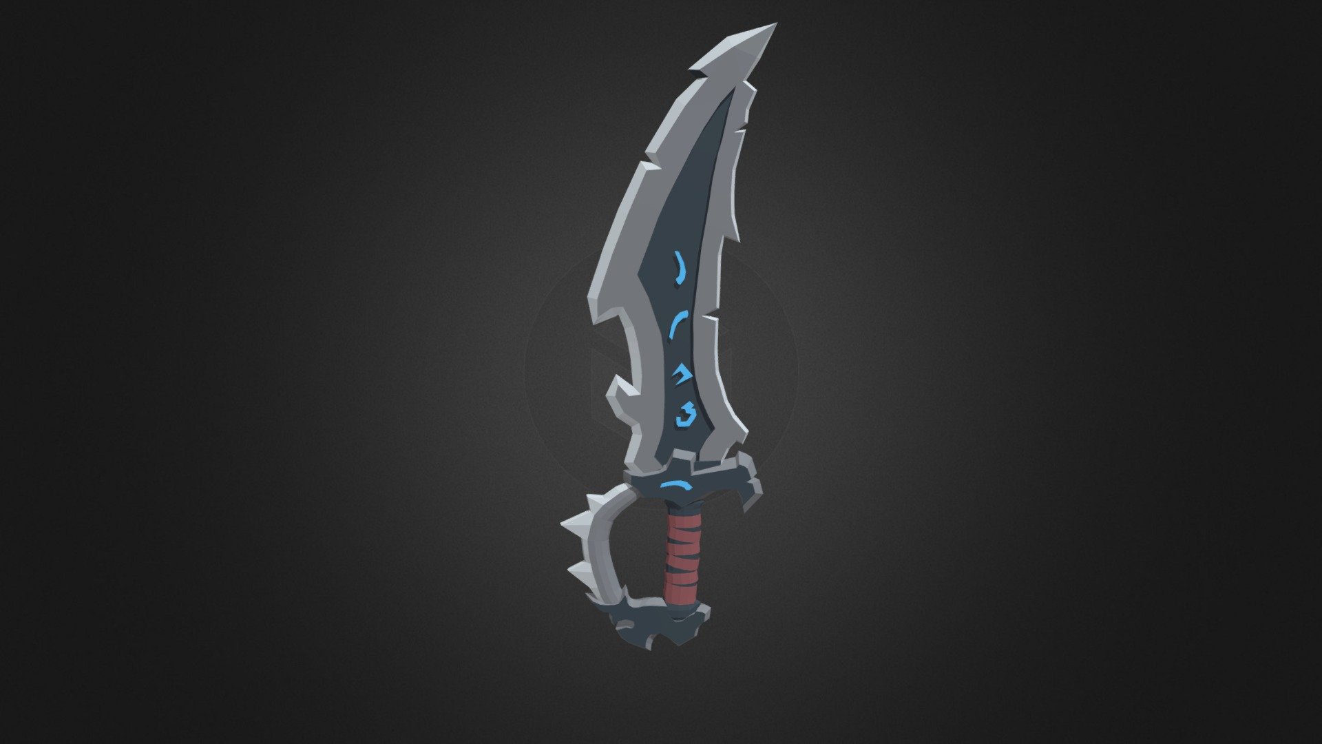 Sword Fantasy Low Poly 3D model by vrimlexgames [68ac695] Sketchfab