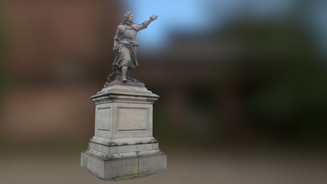 Statue de la Princesse d'Espinoy à TOURNAI 3D Model