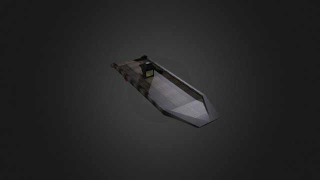 Boat Parts Patrol Craft 3D Model