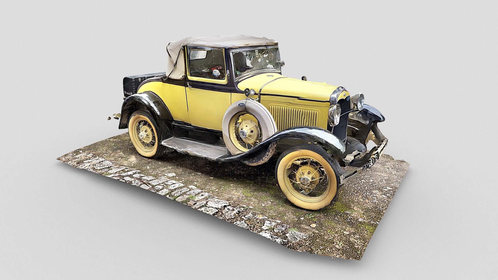 Day 213: Vintage 1930 Ford car - 1scanaday