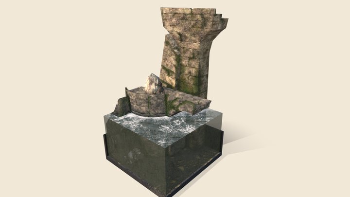 Diorama - Aquaduct Ruins 3D Model
