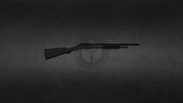 Winchester Model 1897 3D Model