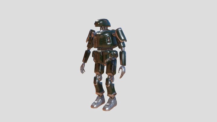 Armored Robot Soldier 3D Model