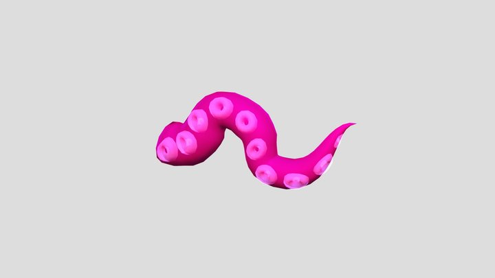 Pink Tentacle 3D Model