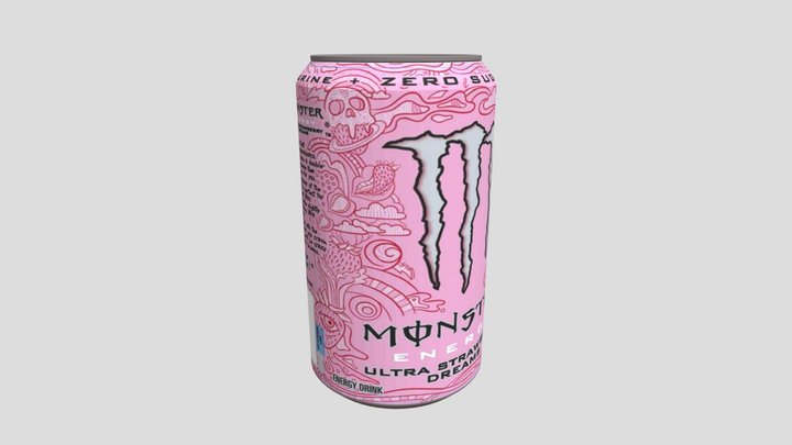Monster Energy Drink 3D Model
