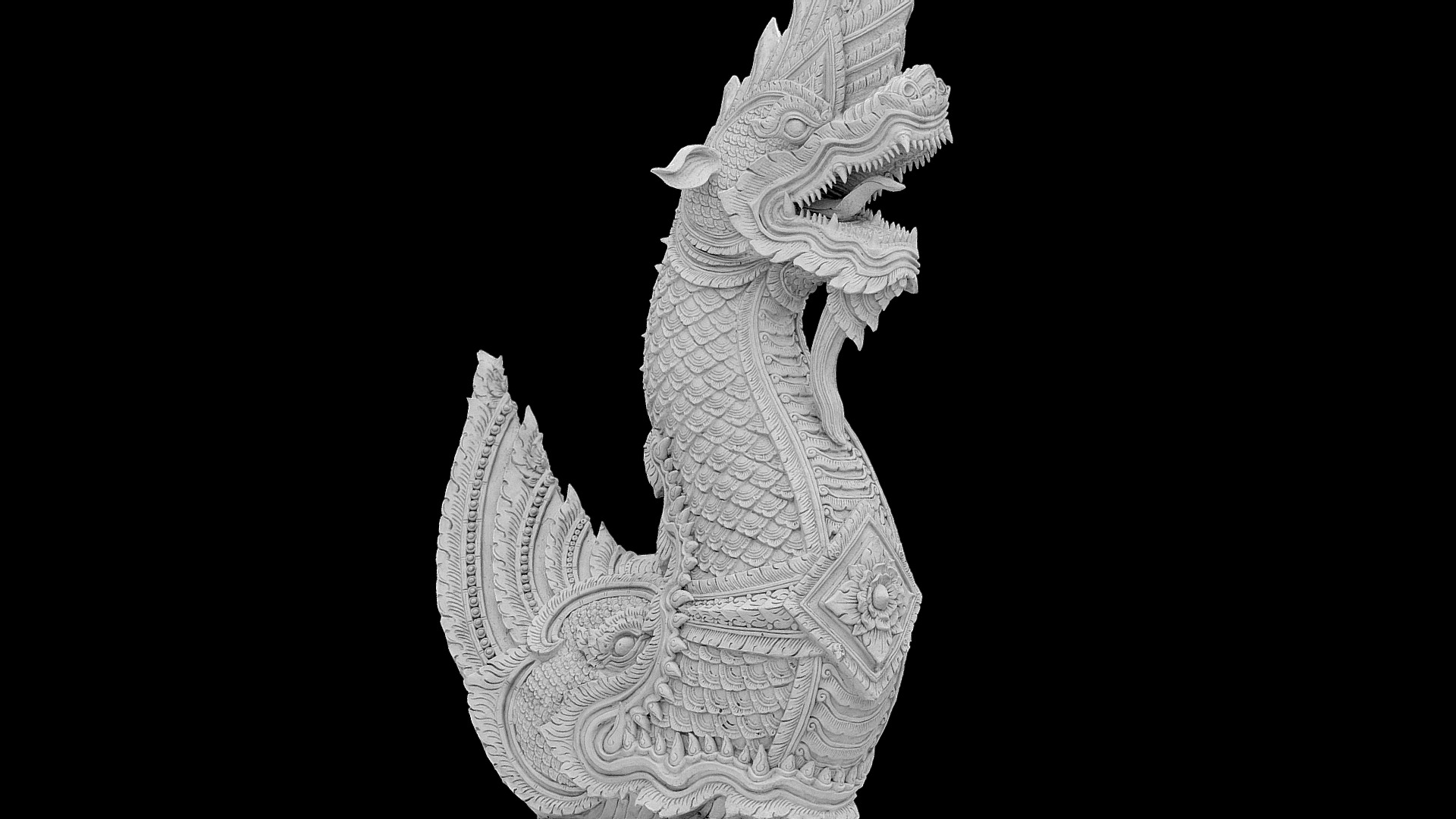 3D model Thai Dragon / King Of Naga #RCDragons - This is a 3D model of the Thai Dragon / King Of Naga #RCDragons. The 3D model is about map.