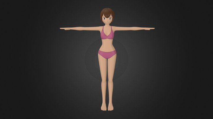 Female - Teen - 01 3D Model