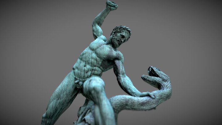 Hercules fighting Acheloos, Carbonneaux (1824) 3D Model