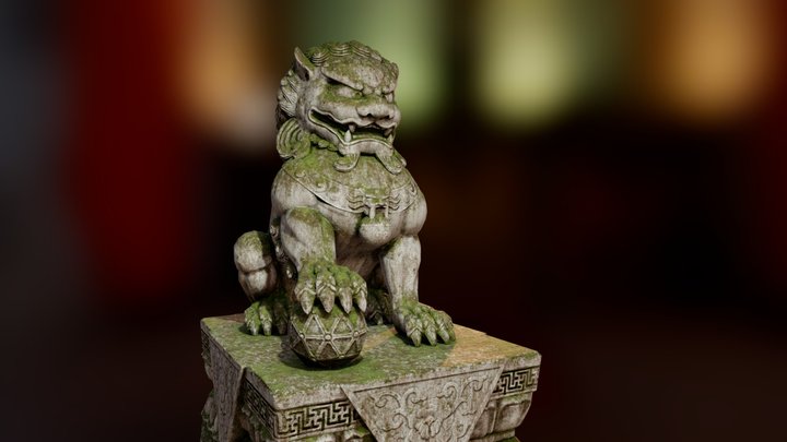 Guardian Lion 3D Model