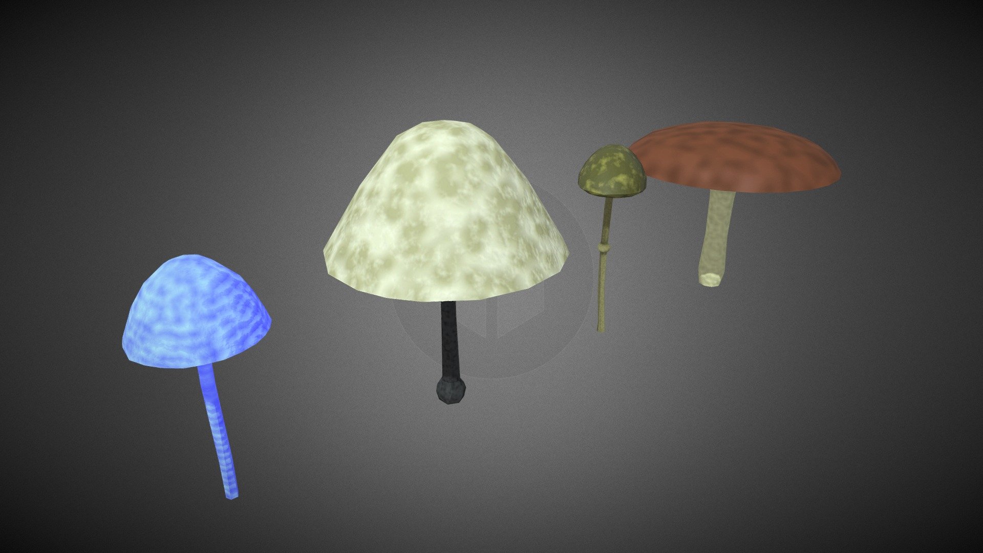 Mushrooms Set - Download Free 3D model by morcowca62 [68b4785] - Sketchfab