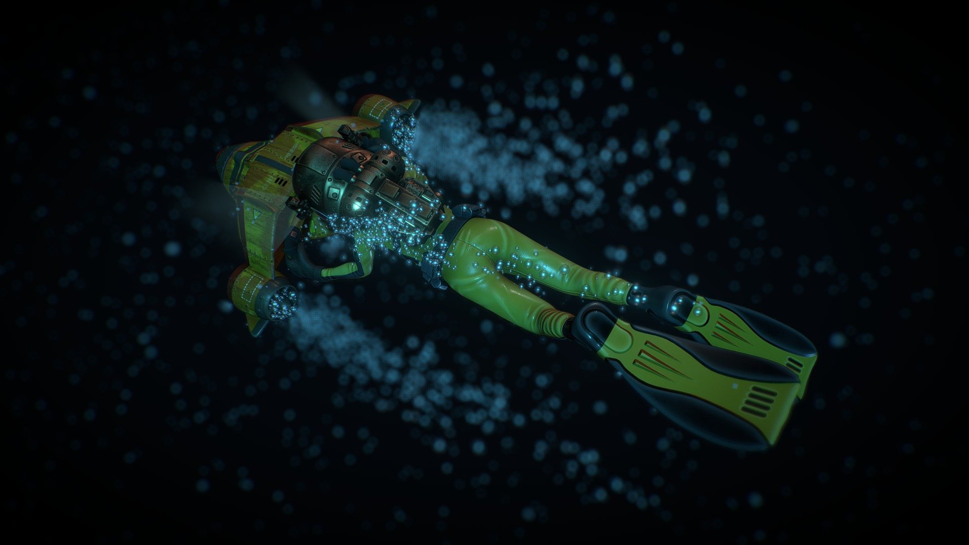 Alien underwater scooter - 3D model by giobiancoFB [68b4cae] - Sketchfab