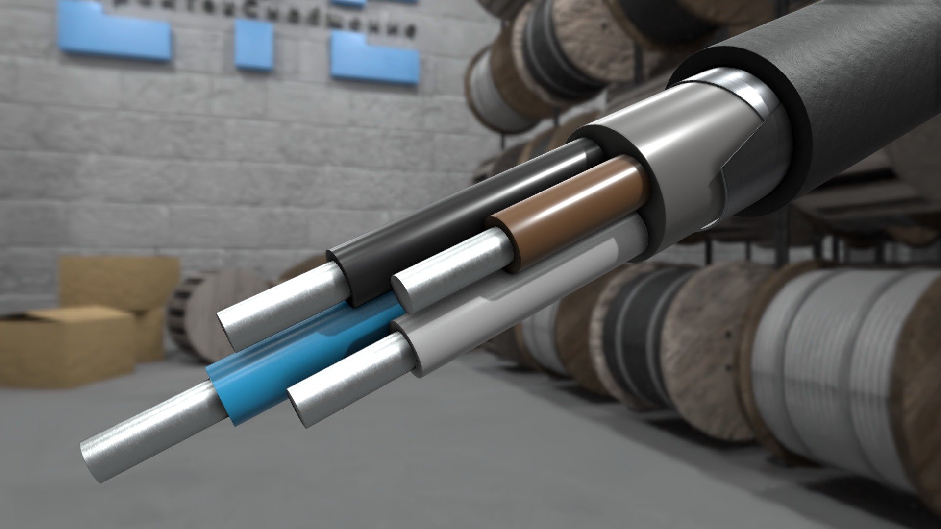АВБШвнг(А)-ХЛ - 3D model by sts-kabel [68b5518] - Sketchfab