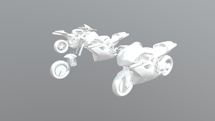 Motor cycle 3D Model