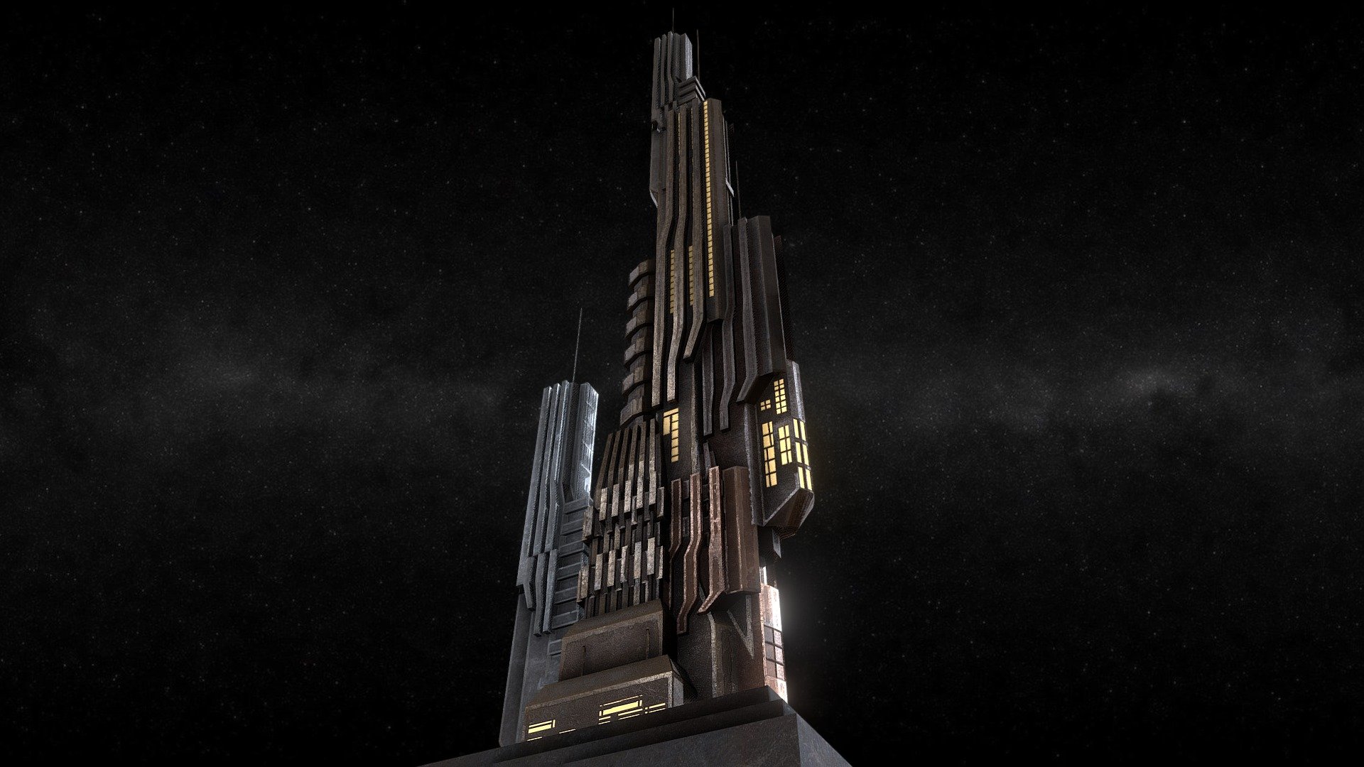 "old town" Scifi Tower