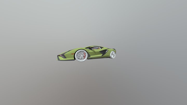 Lamborghini Sián FKP 37 2020 3D Model