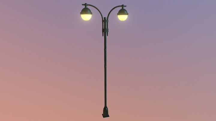 New York Lamp Post 3D Model
