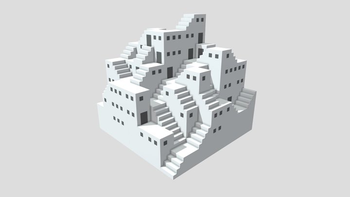 Staircase Maze 3D Model