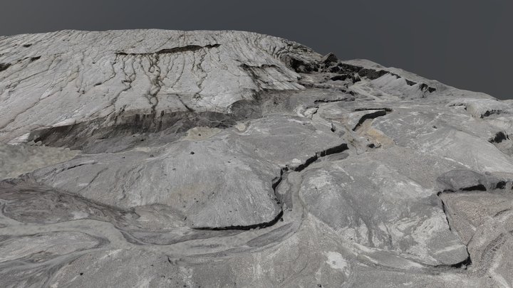 Updated Sask Glacier Merged 1 AND 2 3D Model