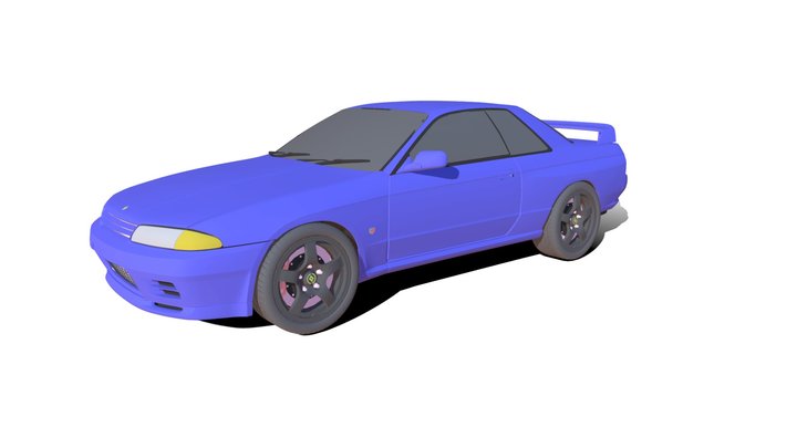 Nissan Skyline GT-R coupe 1989 3D Model