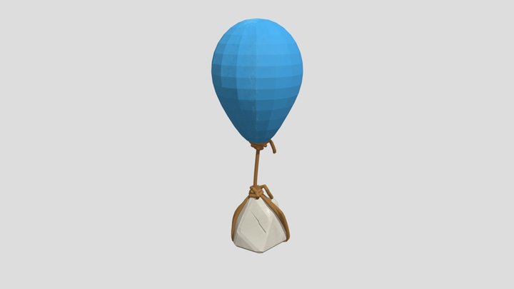 Rock Baloon 3D Model