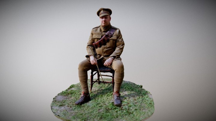 Great War ASC British Service man 3D Model