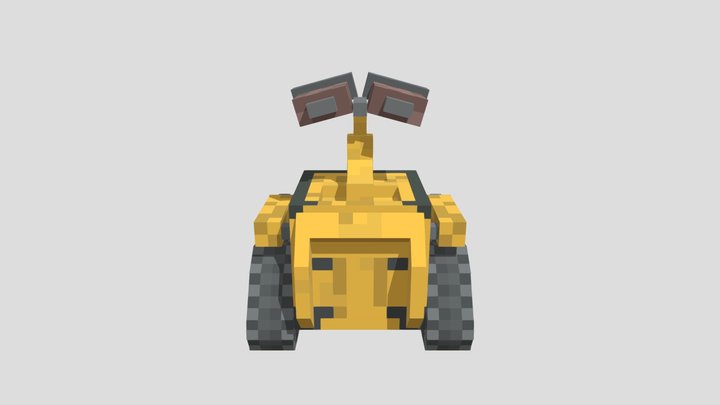 Minecraft Wall-E 3D Model