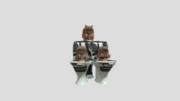 Triple skibidi toilet animation for iuflags