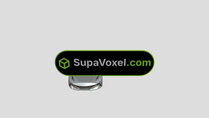 Concept Sports Car Clay Model Meshy vs SupaVoxel