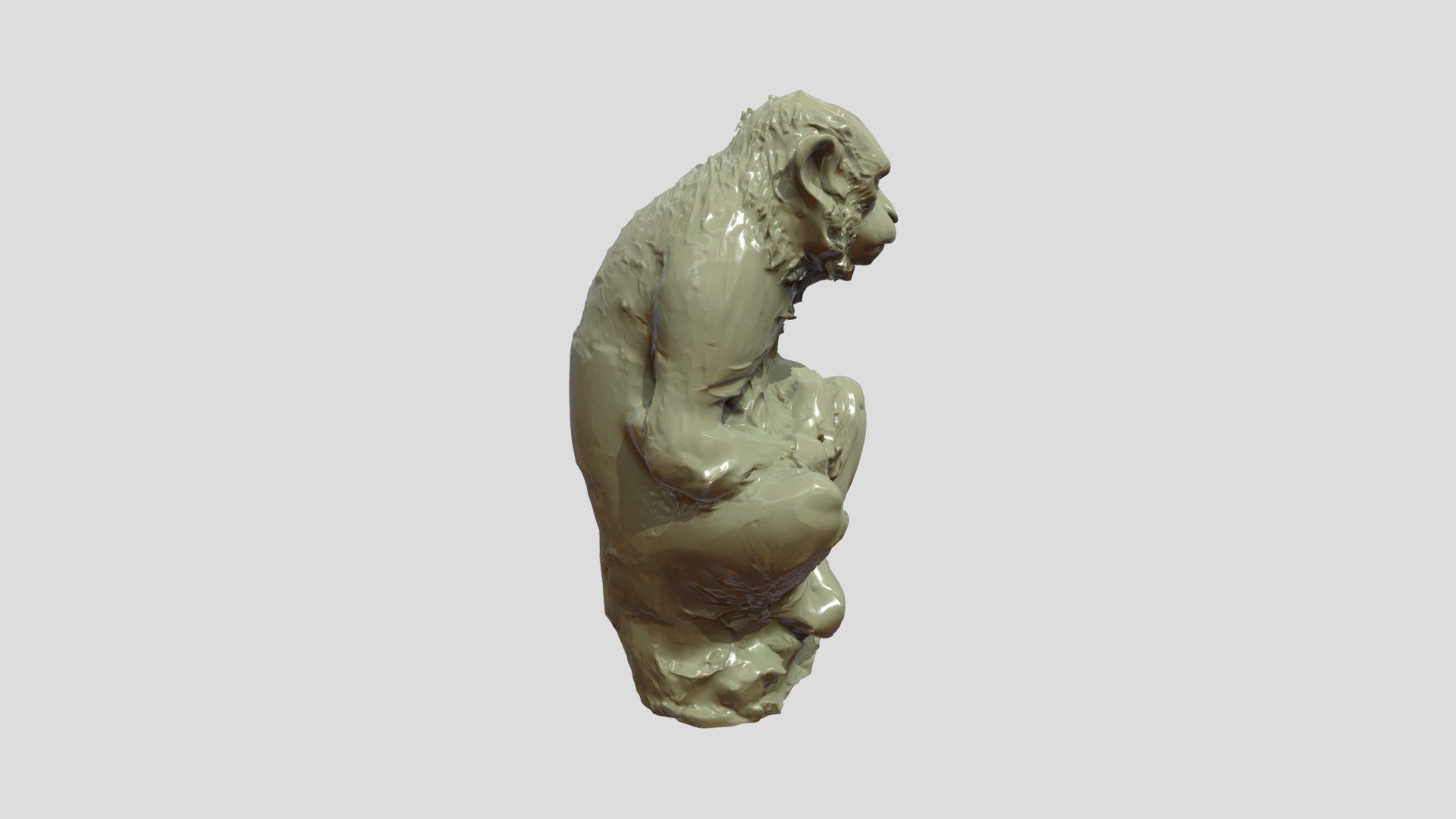 CLAY MONKEY - Download Free 3D model by HAWK (@userhawk) [68bc571 ...