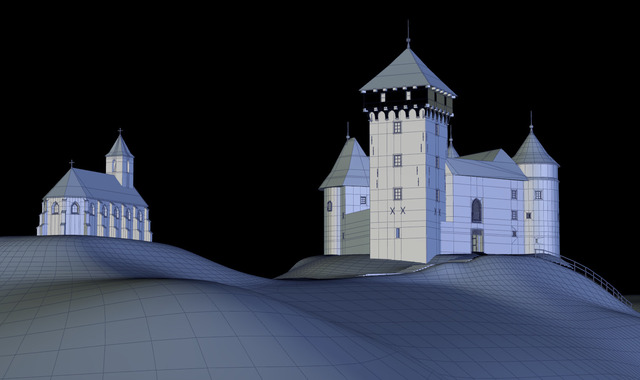 DUBOVAC CASTLE WORK IN PROGRESS 3D Model