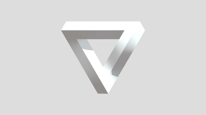 Penrose Triangle 3D Model