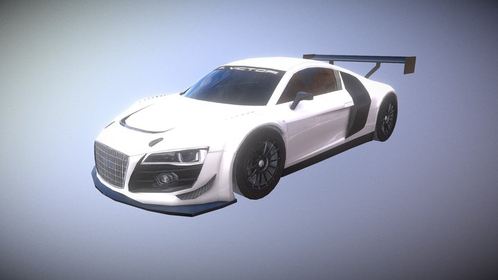 Audi R8 V10 LMS 3D Model