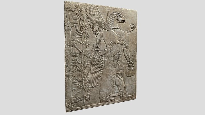 Assyrian Relief- Mesopotamian 3D Model
