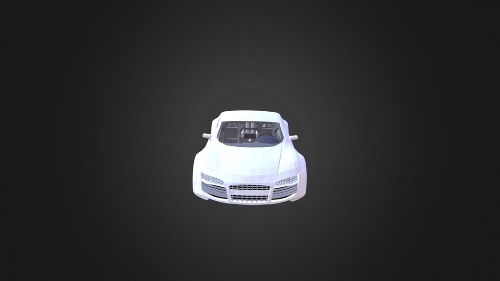 Audi R8 car for game assest