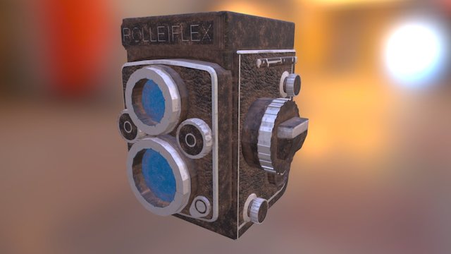 Rolliflex Camera 3D Model