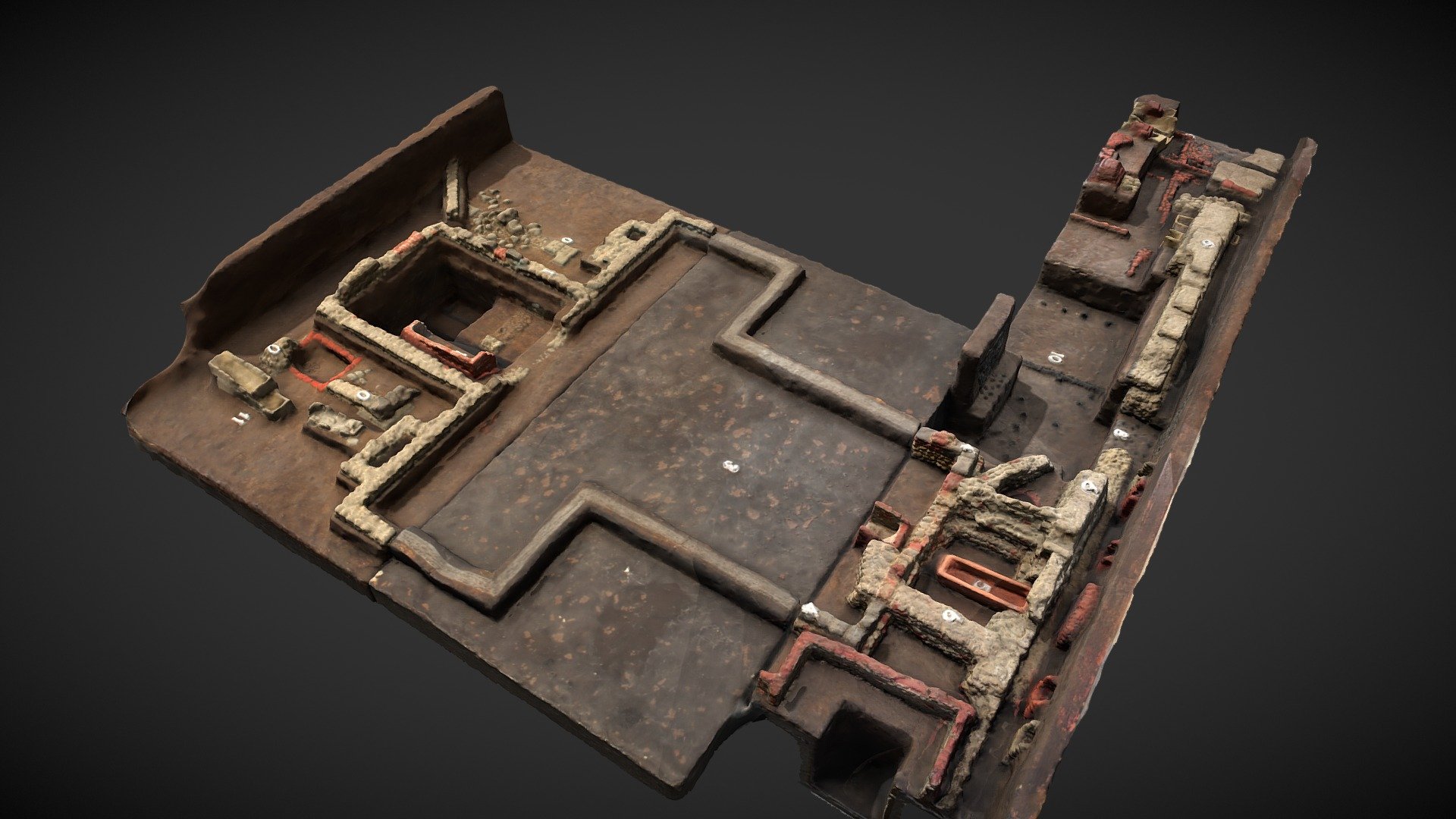 Maquette Domplein opgravingen 1929 en 1933