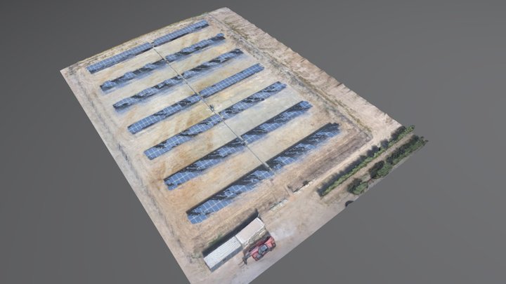 PV solar plant 3D Model