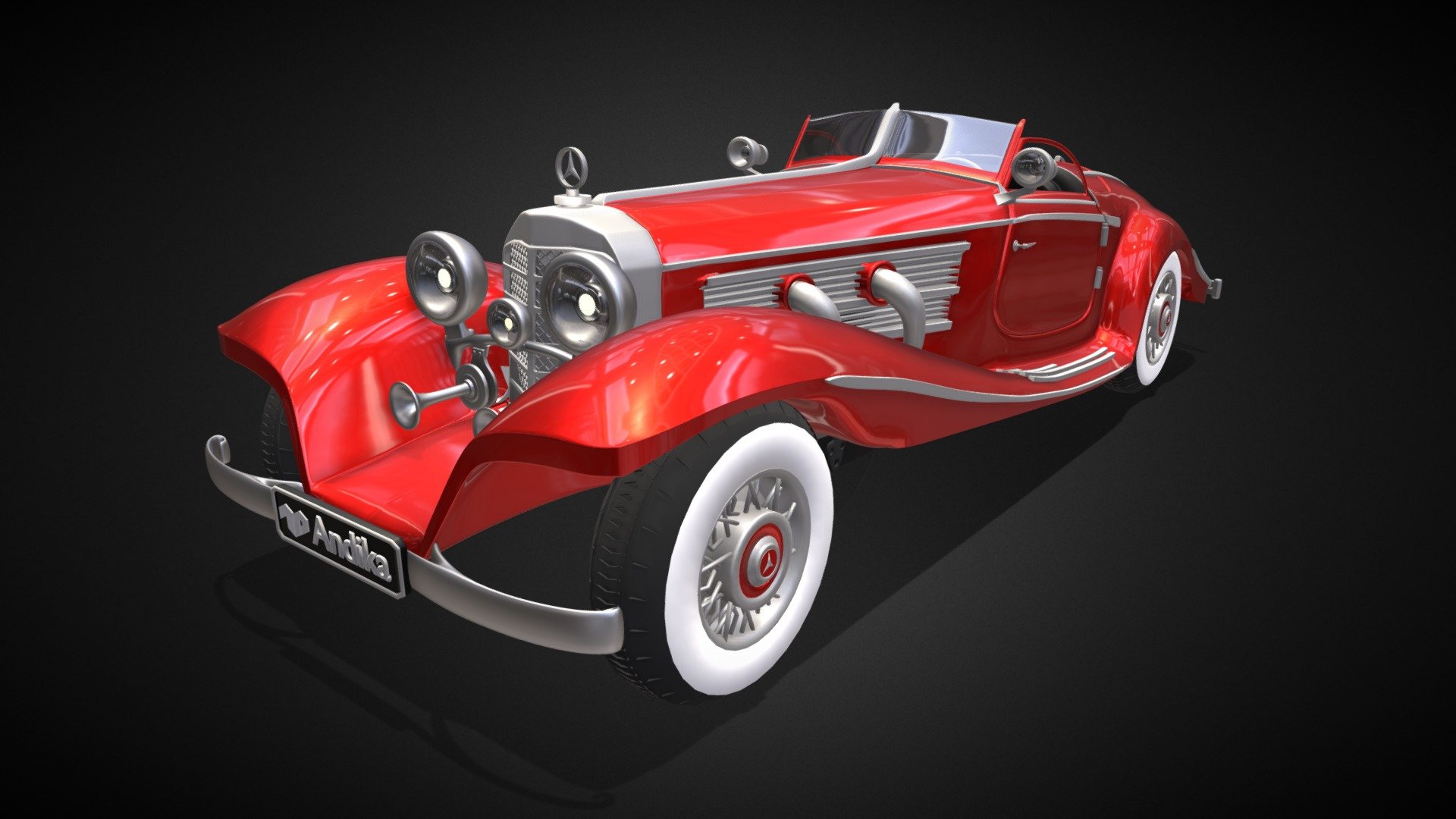Mercedes Benz 540k Roadster 3d Model By Andikapratamaw Andikapratamaw 68c365e