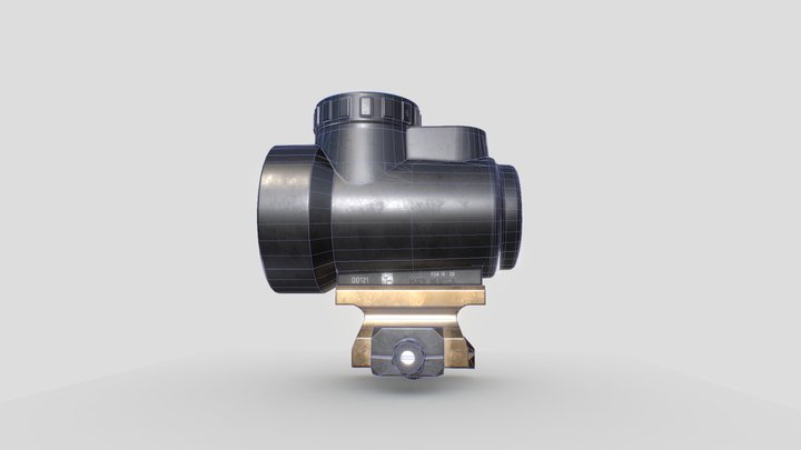 Trijicon MRO Reflex Sight 3D Model