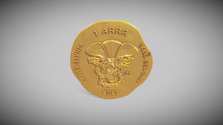 Pirate Chain Coin ARRR 3D Model