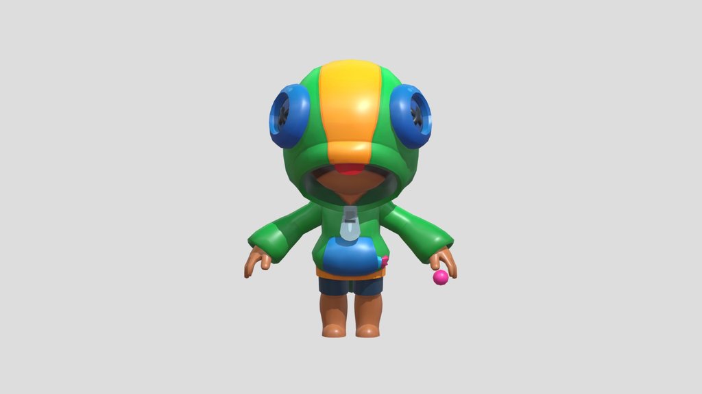 Leon A 3d Model Collection By Maximoleonromerodenegri2 Maximoleonromerodenegri2 Sketchfab - brawl stars leon model